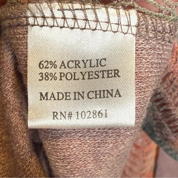 Dor Dor Couture Crochet Patchwork Poncho L  Top Large Boho Asymmetrical - Picture 6 of 9